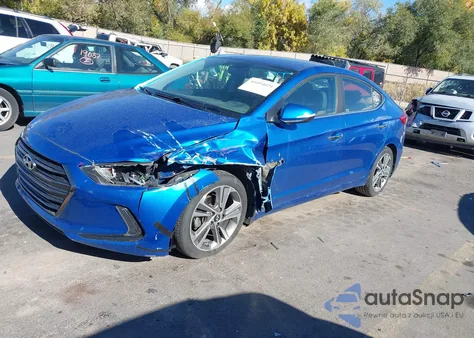 2017 Hyundai Elantra Limited from USA, damaged, VIN 5NPD84LF9HH012857